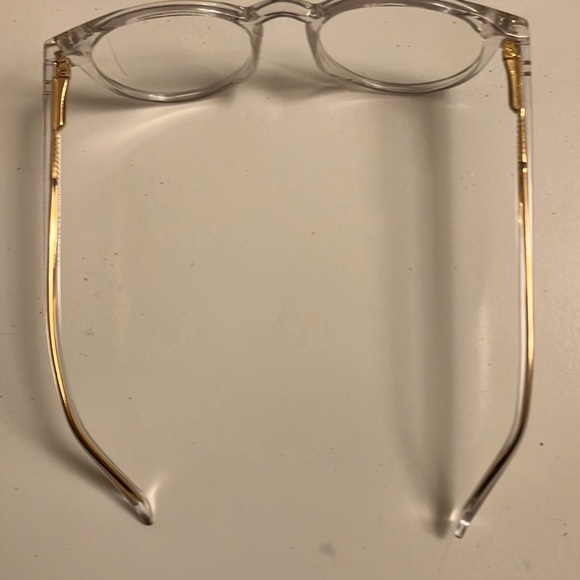 Unisex Blue light glasses. Clear and gold - Picture 7 of 9